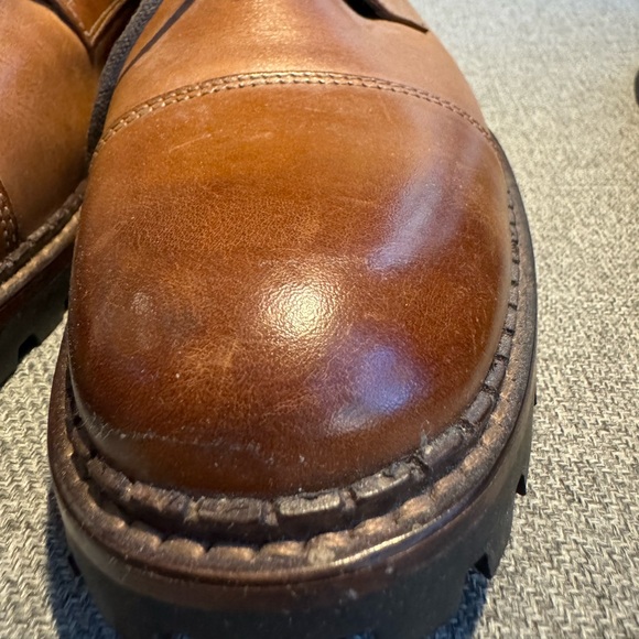 Brown leather cap toe boots - Johnston & Murphy - 9.5 US mens - Picture 10 of 11